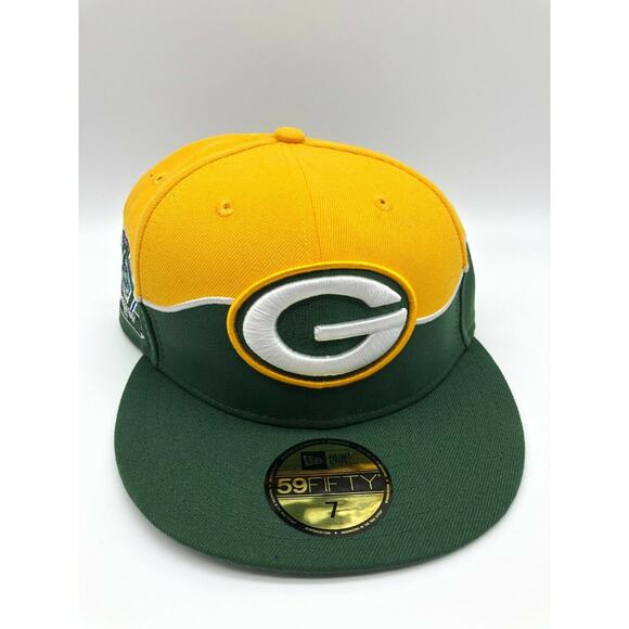 Green Bay Packers Embroidered New Era 59Fifty Fitted Hat Cap Draft NFL Size 7 - Picture 11 of 12